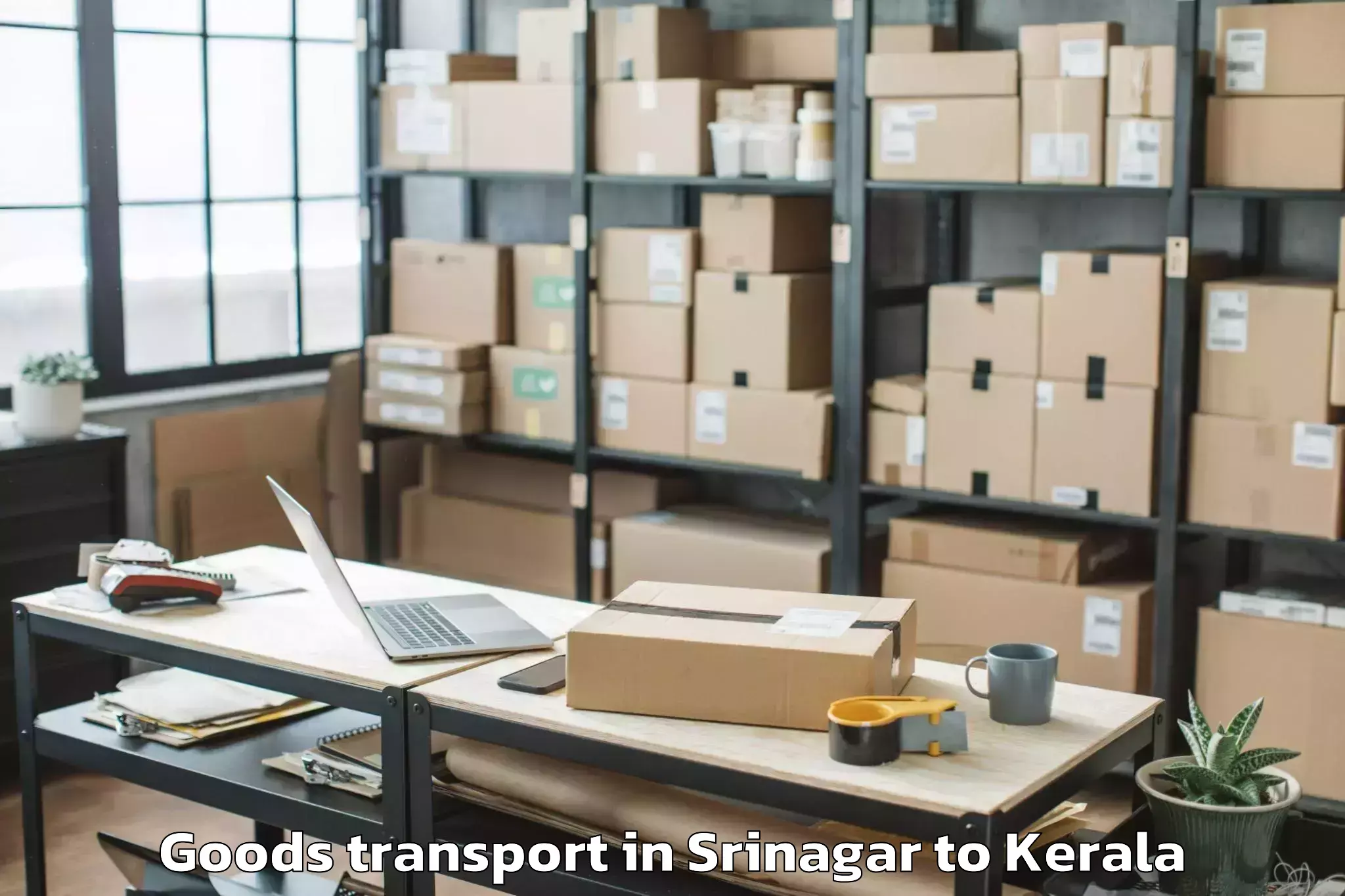 Srinagar to Kalavoor Goods Transport Booking